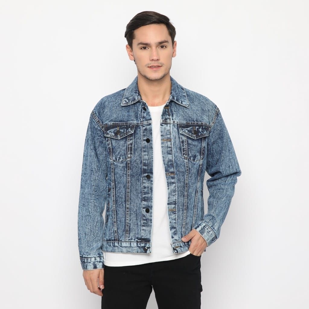 JAKET JEANS DENIM PRIA KUALITAS DI JAMIN MEMUASKAN
