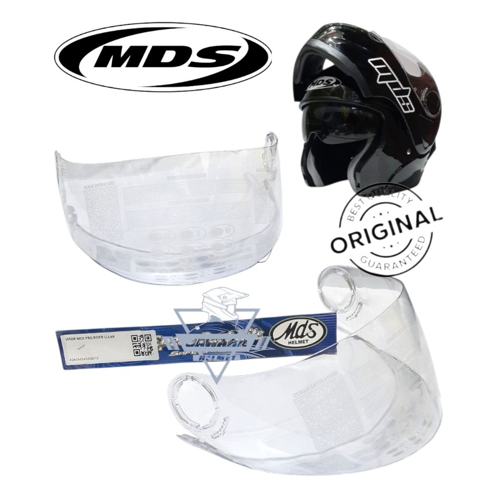 Kaca Helm Original Mds Pro Rider | Visor Mds modular original ful face