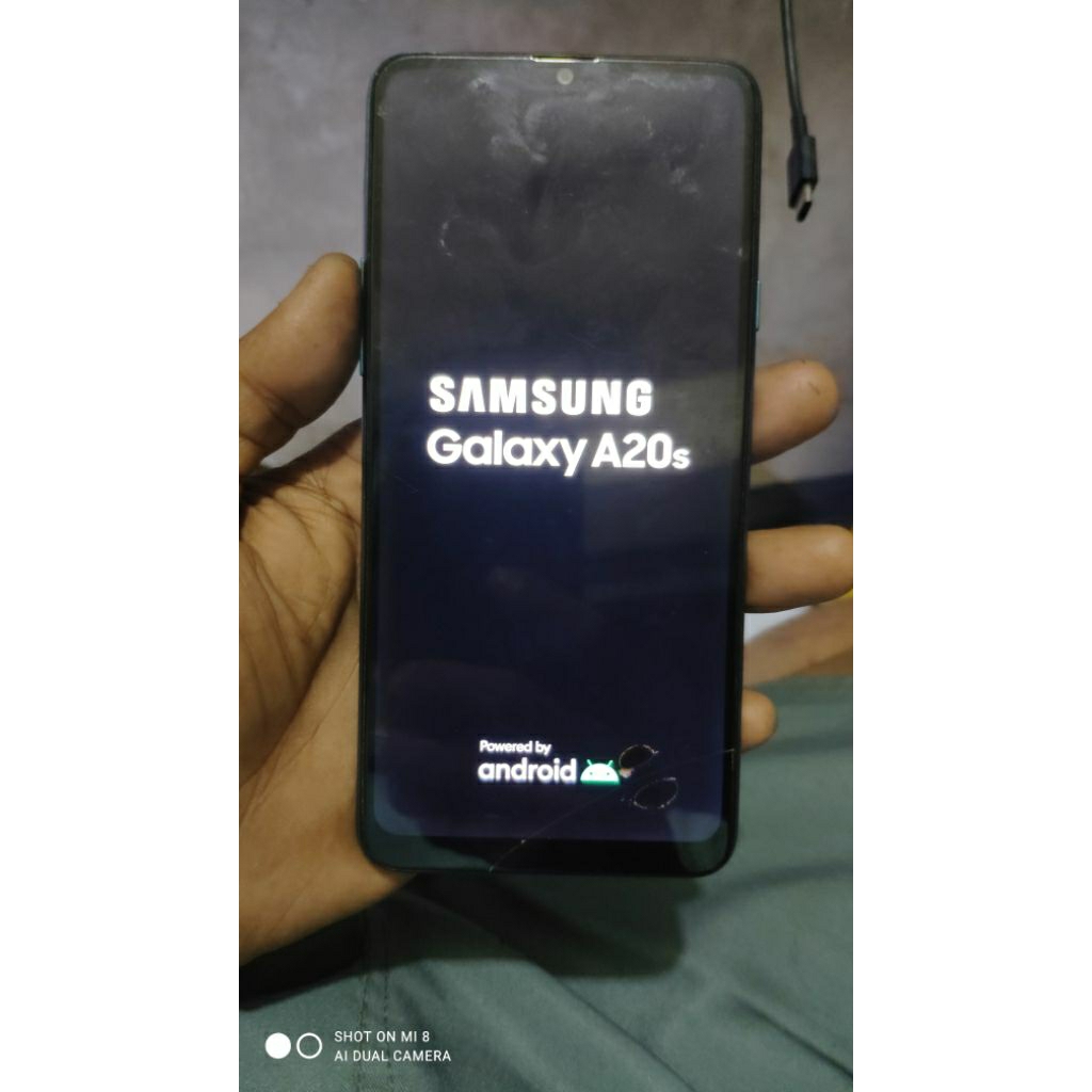 mesin Samsung a20s hidup minus