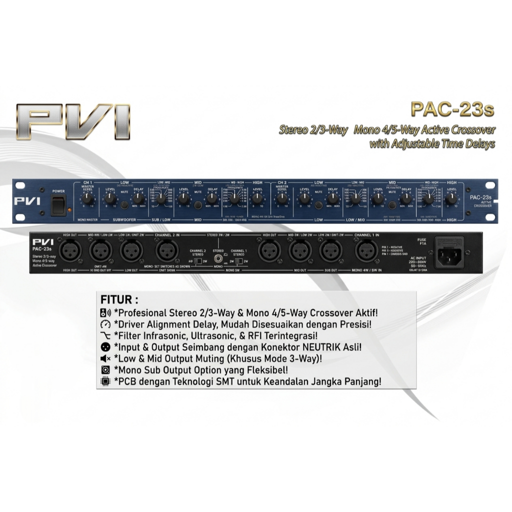 PVI PAC-23s Active Crossover