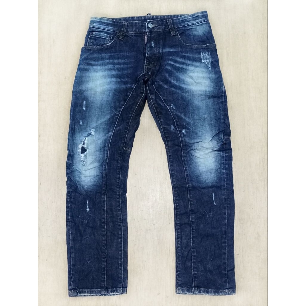 JEANS BIKERS DSQUARED2 RIPPED ITALY ORIGINAL