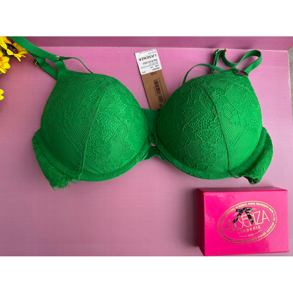 Bra Lasenza Hello Sugar La Senza Size 34B Green Bee Hadiah Kado Surprise