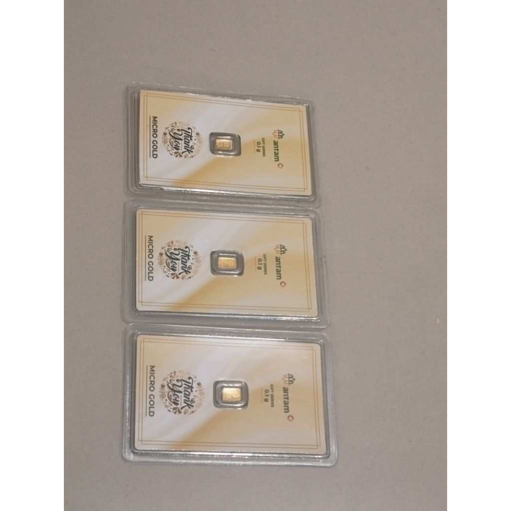 Micro Gold Antam 0,1 Gr Pesanan