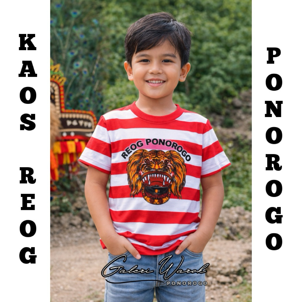 [TERMURAH] KAOS ANAK / BAJU ADAT REOG PONOROGO ORIGINAL