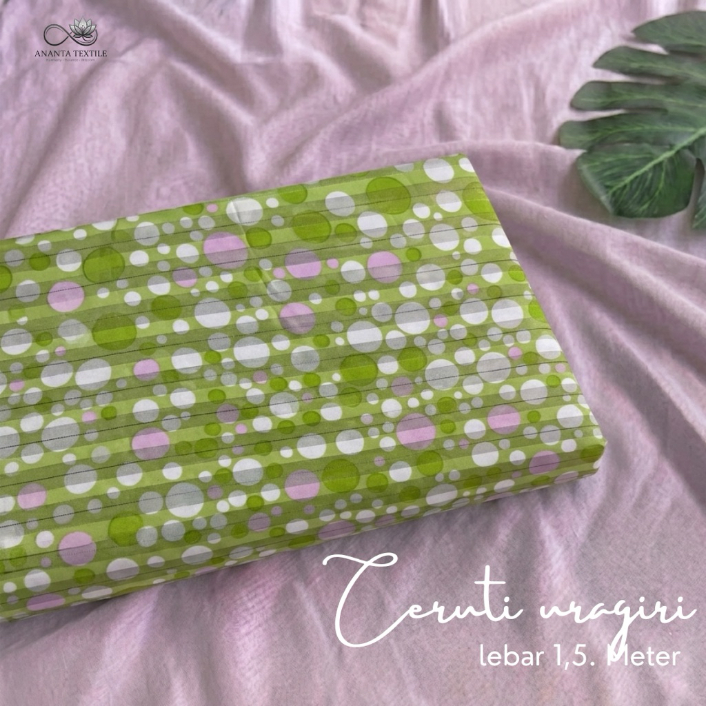 kain sifon uragiri motif polkadot - kain sifon silk motif