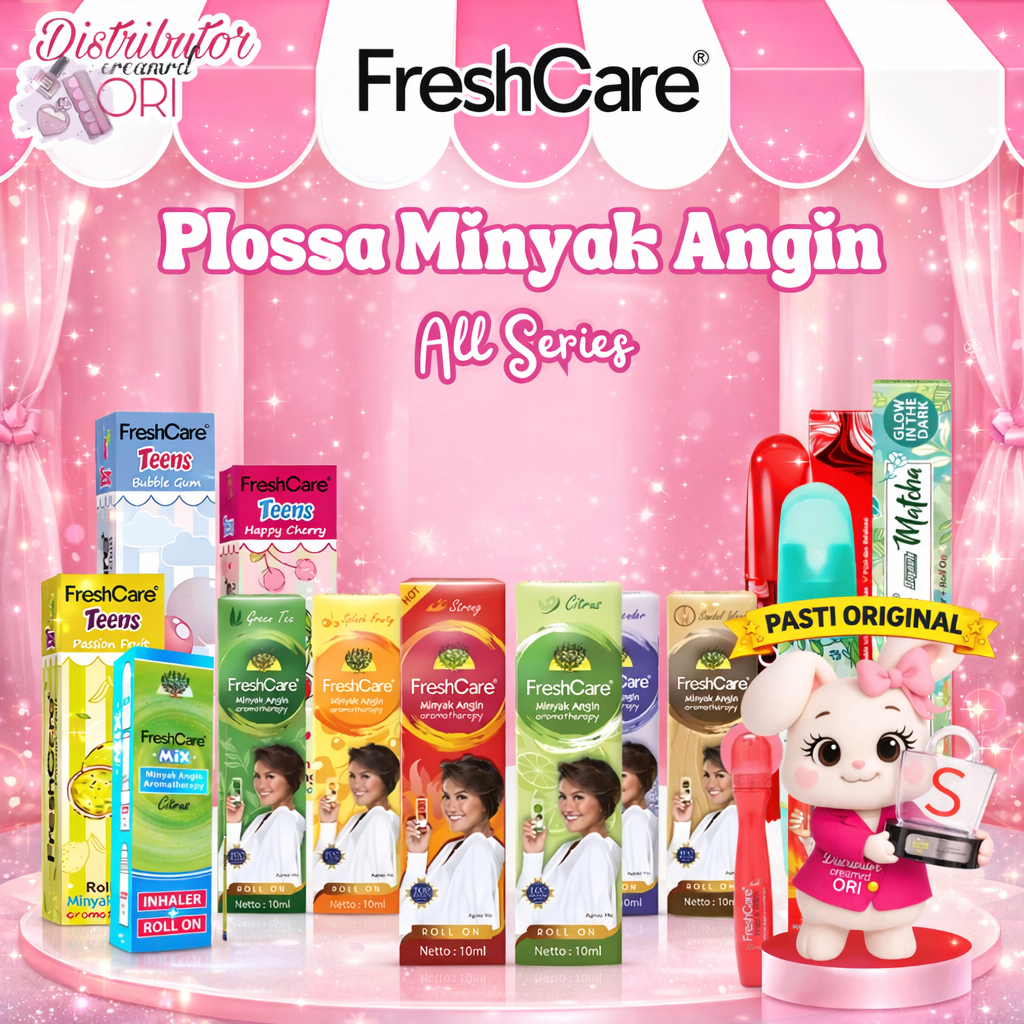 FRESH CARE Plossa Minyak Angin Aromatheraphy freshcare Roll On 10mL MIX Inhalant Press & Relax