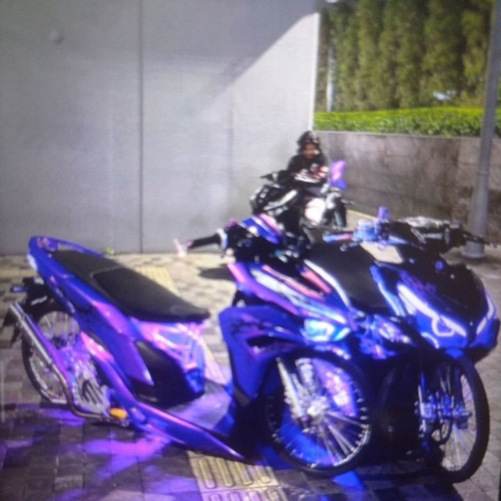 Lampu Kolong Motor LED 12V Modul Kedip - Warna Ungu, Waterproof, Paket Lengkap