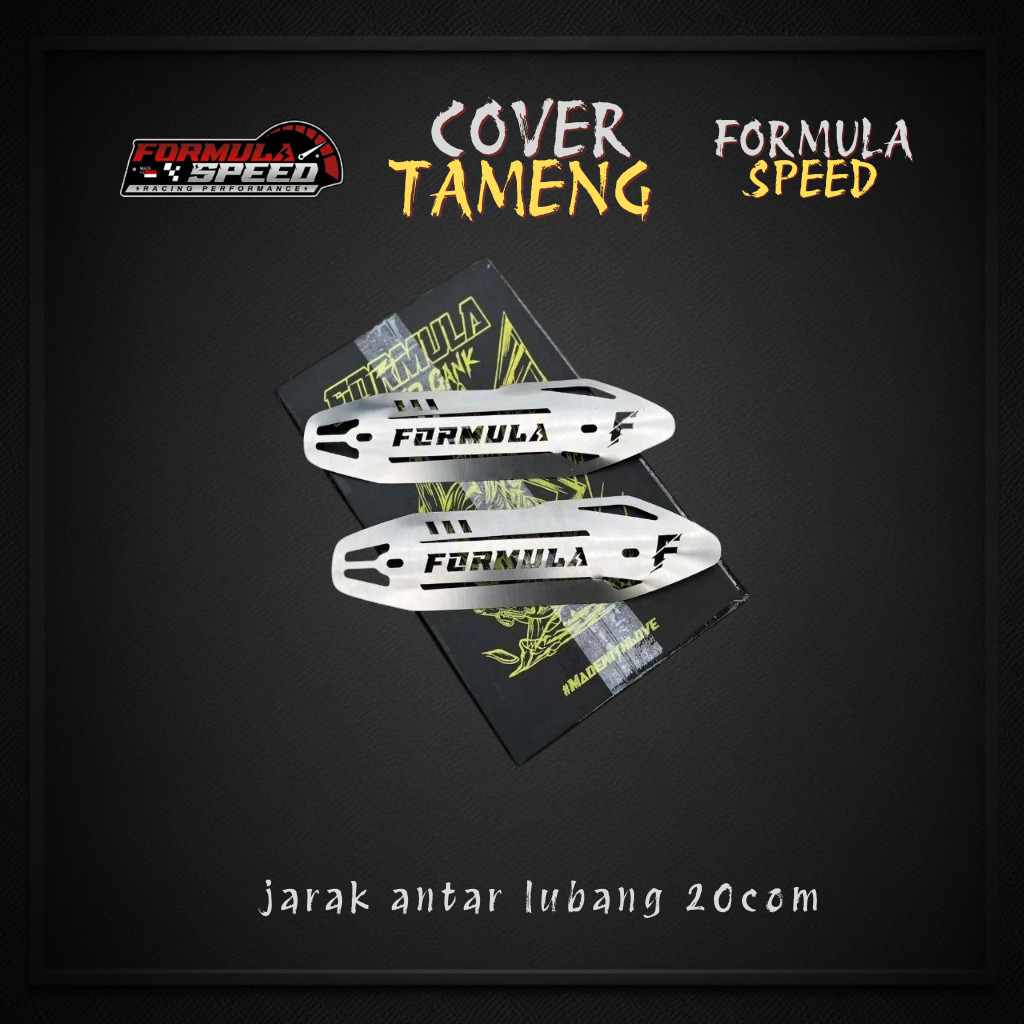 Tameng Stainless Original Formula Speed Untuk Semua Jenis Knalpot Jarak 20 cm Antar Lubang..........