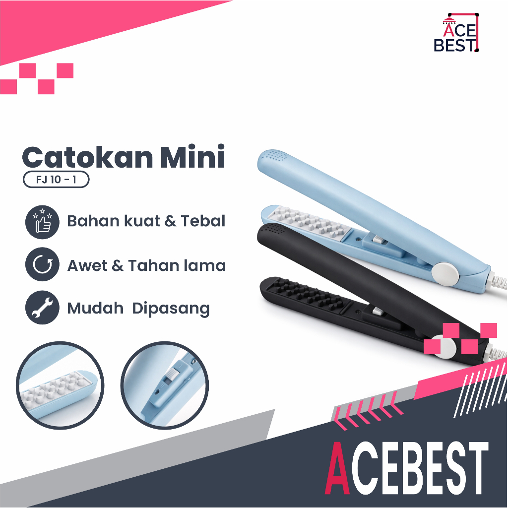 Catokan Mini Alat Pelurus Rambut Catokan Rambut FJ-10