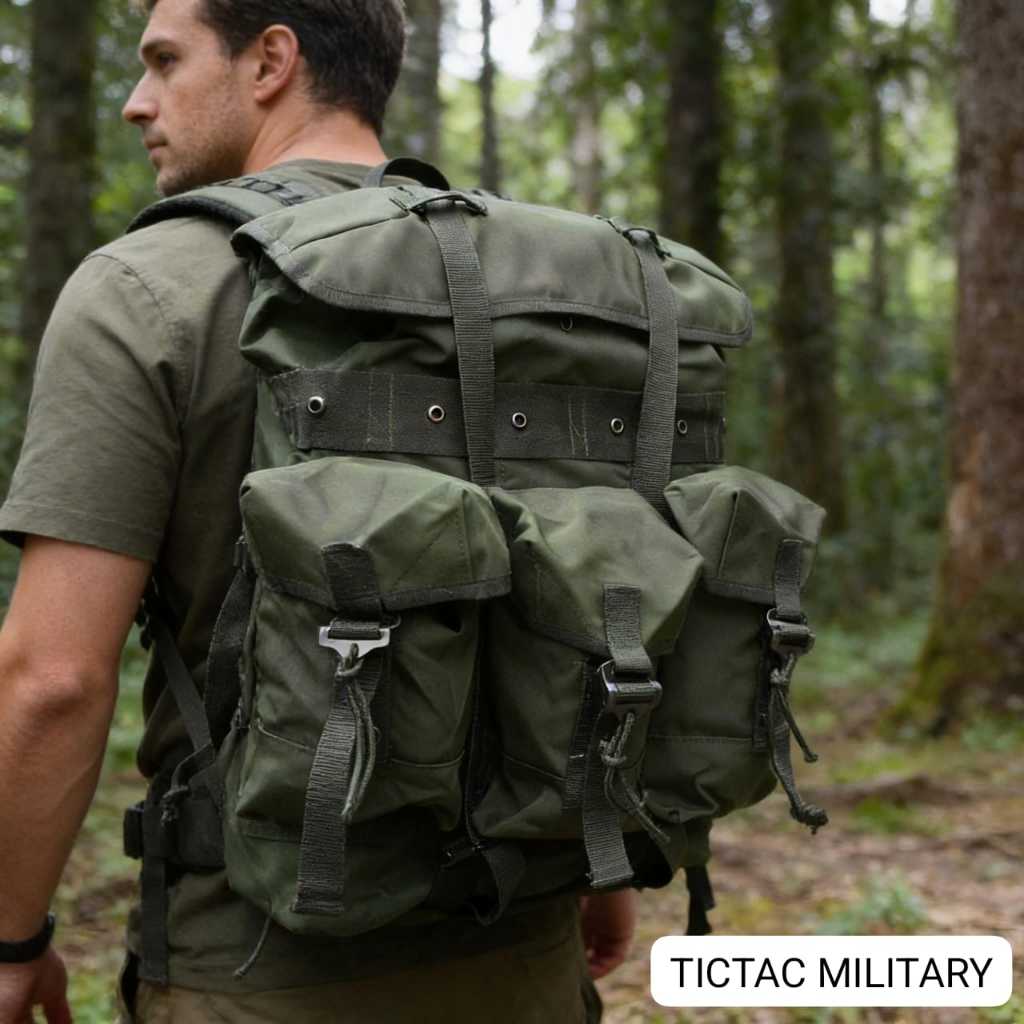 Tictac Ransel Korea Jatah (HITAM) | Ransel Punggung Besar (RESAK) POLRI TNI