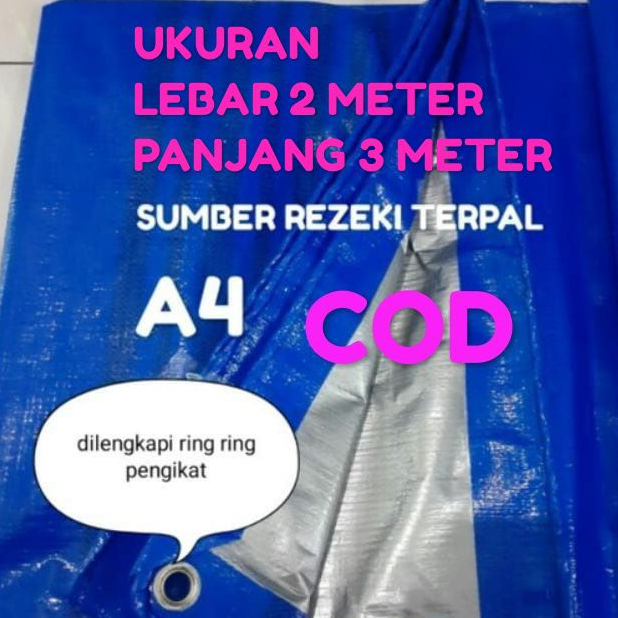 Terpal Tenda 2x3 Meter A4 Terpal Jemur Padi Terpal Kolam Ikan