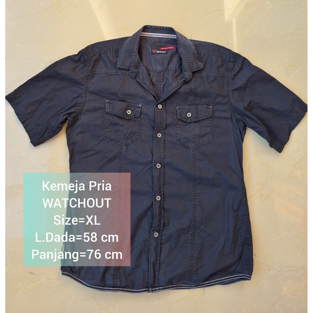 Kemeja Pria WATCHOUT Size XL