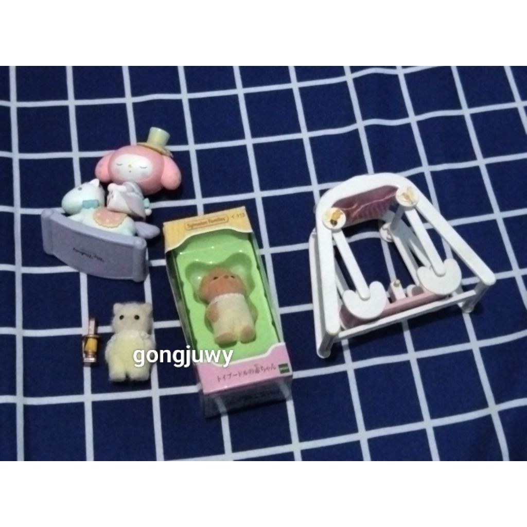 sylvanian persian cat poodle my melody rocking horse miniso