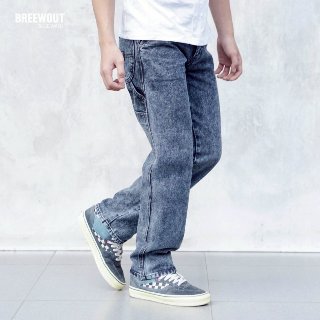 CELANA CARPENTER PANTS WASH/CELANA REGULER PRIA / CELANA JEANS STANDAR CARPENTER PRIA