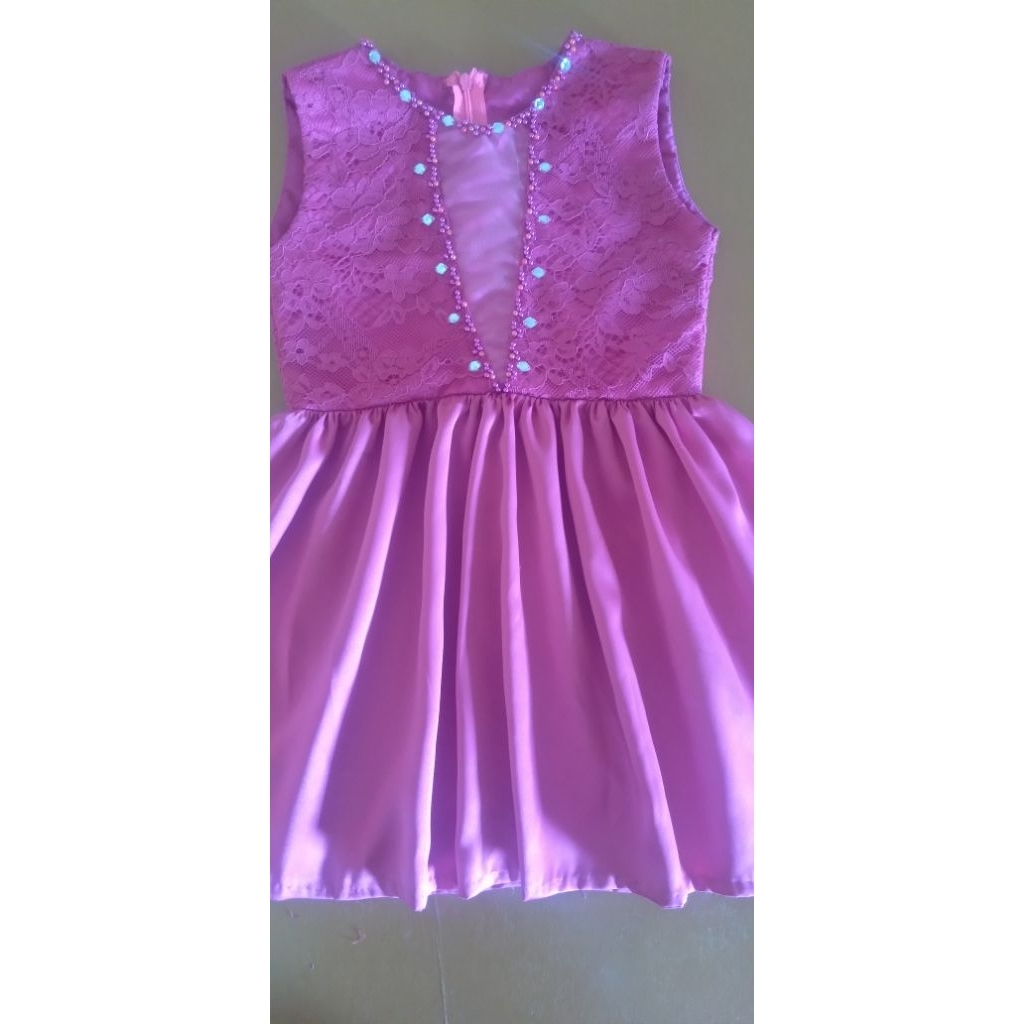 dress/gaun anak mewah umur 3-5 tahun
