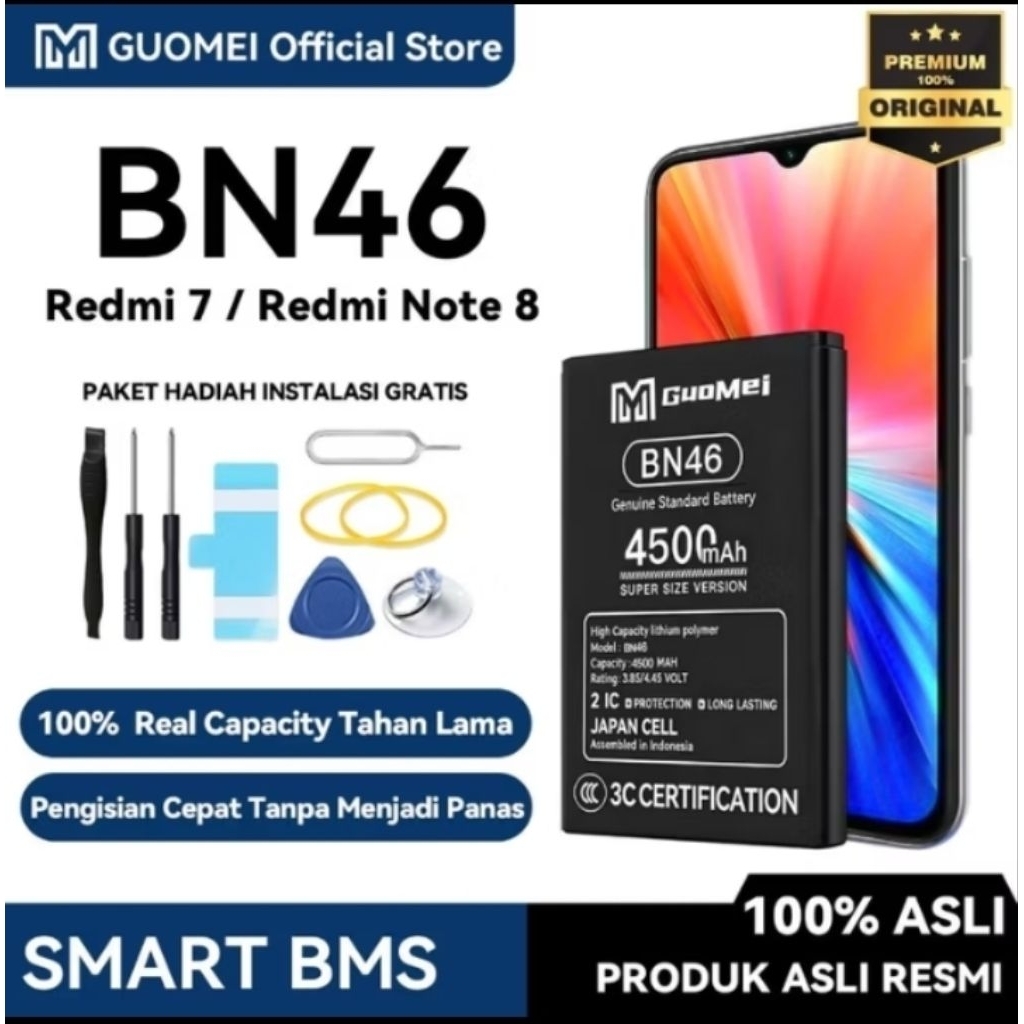 batrai hape xioami redmi 7/ 8. 4500 mah