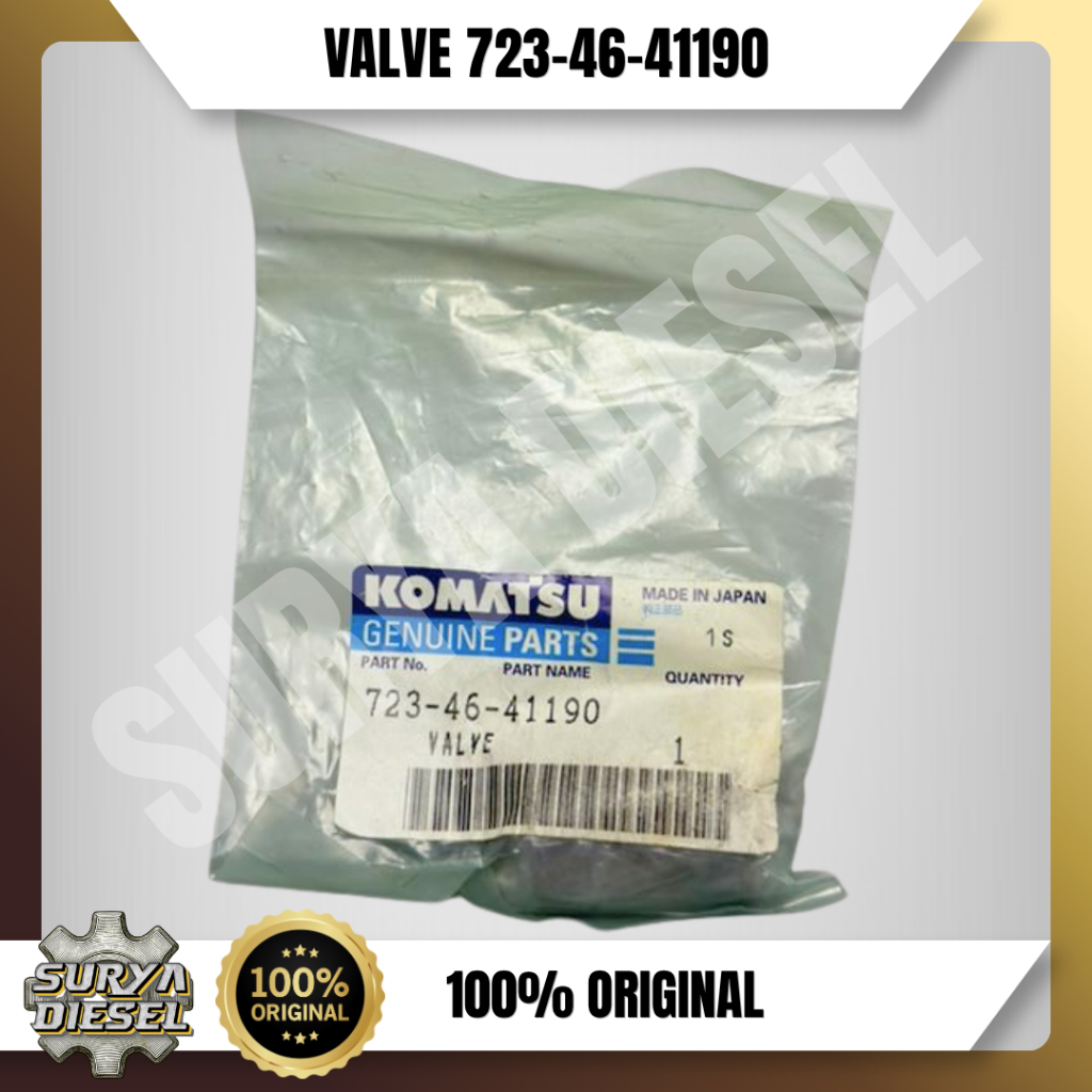 KOMATSU VALVE 7234641190 / 723-46-41190 100% Original (Genuine Parts KOMATSU)