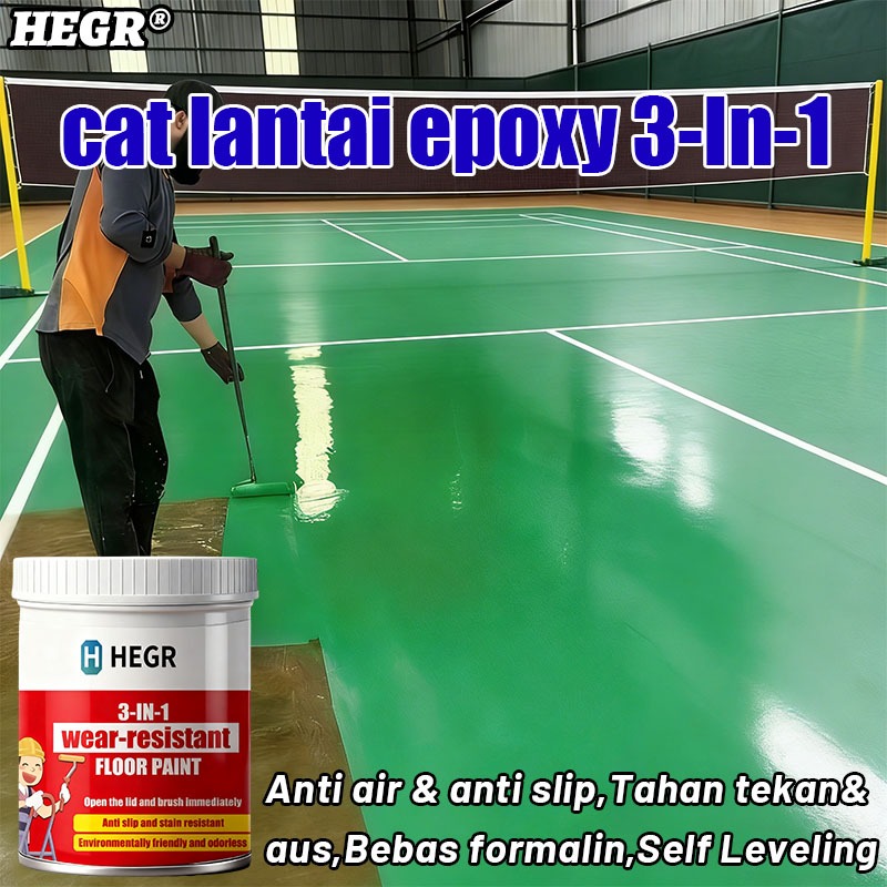 Cat Lantai Epoxy 3 dalam 1 1kg Cat Lantai Epoxy ,cat rumah,cat epoxy lantai semen,cat keramik lantai