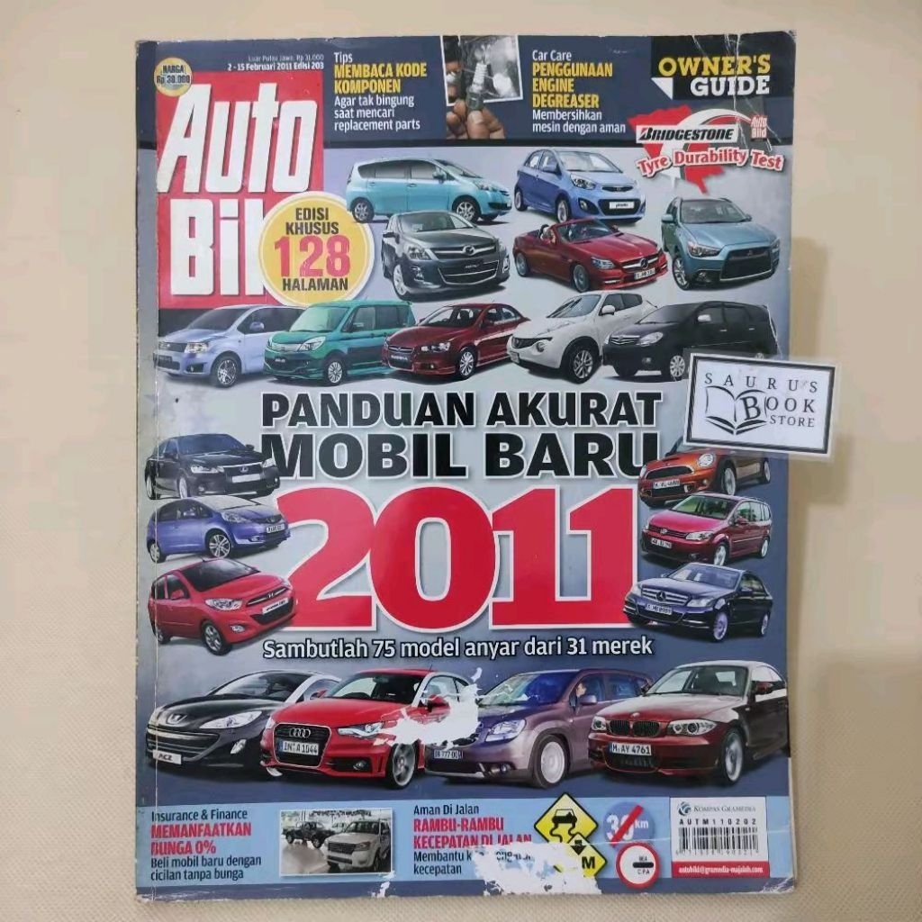 (ORIGINAL) Majalah Auto Bild Indonesia - 75 Model Anyar dari 31 Merek (Edisi 203 / 2-15 Februari 201