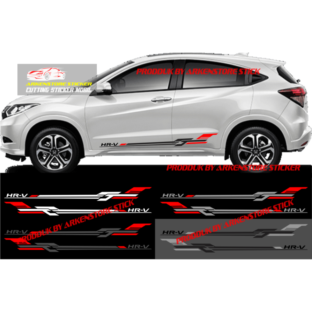 Stiker mobil hrv sticker cutting stiker list sporty mobil honda hrv