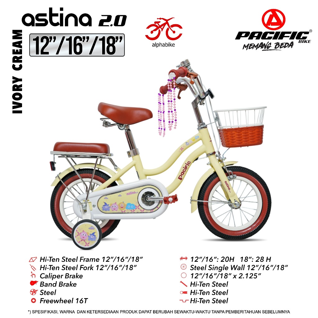 SEPEDA MINI 12 16 18 PACIFIC MINI ASTINA 2.0