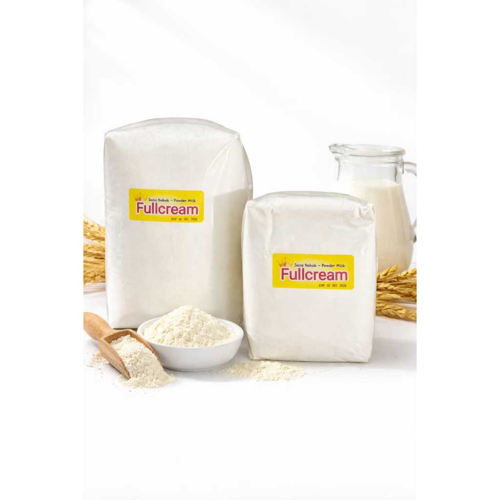 MILKPOINT Susu Bubuk Fullcream Kiloan netto 1000gr Kemasan Ekonomis Pouch 1kg Untuk Minuman Kue Roti