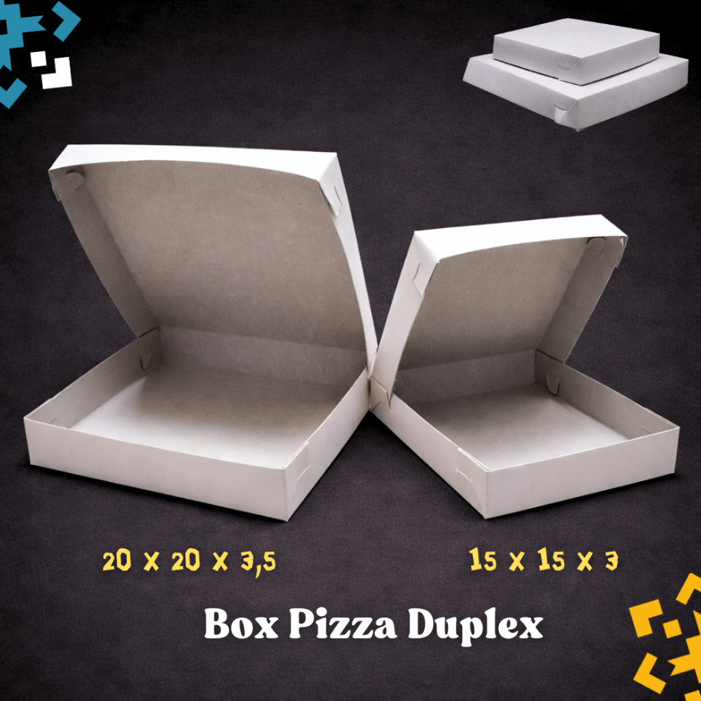Box Hampers Box Pizza Kue Duplex Putih Polos 20cm 15cm 20x20x3,5 15x15x3 [20cmx20cm] [15cmx15cm]
