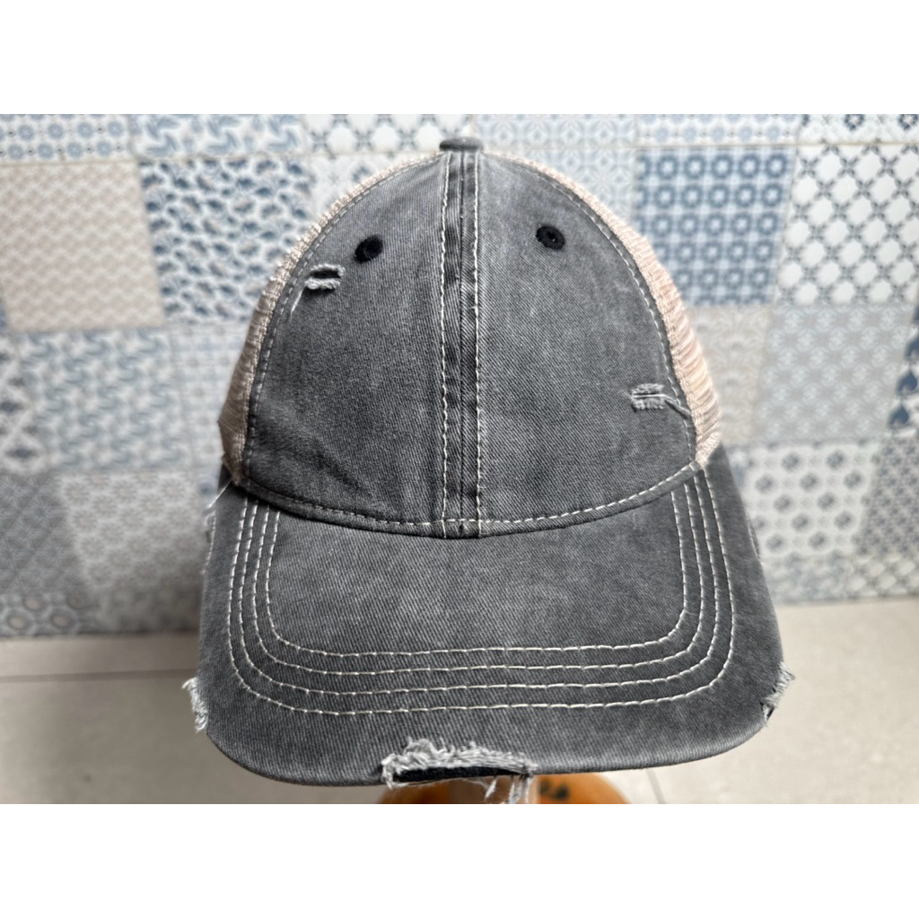 Topi Second Brand Branded Ripped Trucker Woman Cap Wanita By CC Original Full Tag