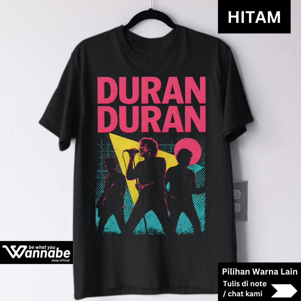 Kaos Band Duran Duran Retro 80s Graphic – Kaos Band New Wave Vintage – Sablon DTF Premium Katun Comb