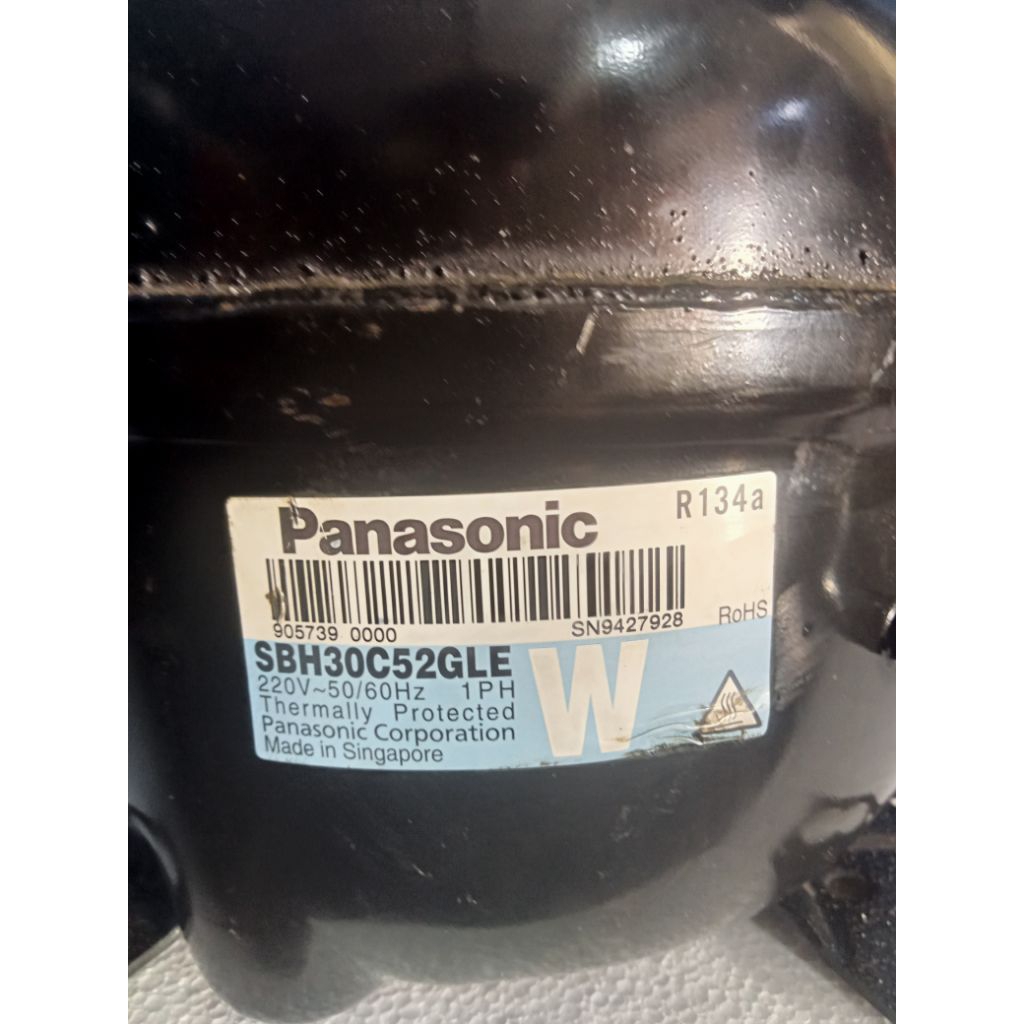 kompresor kulkas 1pintu panasonic SHB30C52GLE R134 ORIGINAL