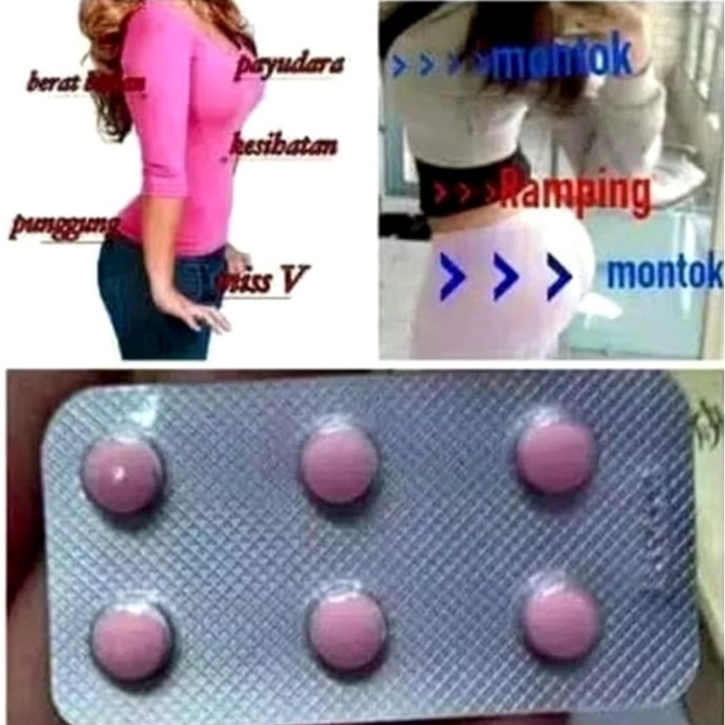 Pil Hormon Montok Payudara Bokong Pil Hormon Made in Cina  pil hormon china Perbox 6 pil