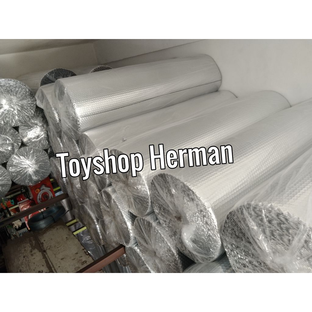 BUBBLE FOIL Murah Aluminium Foil Bubble Aluminium Peredam Panas Insulasi Atap Metalizing ROLL Besar