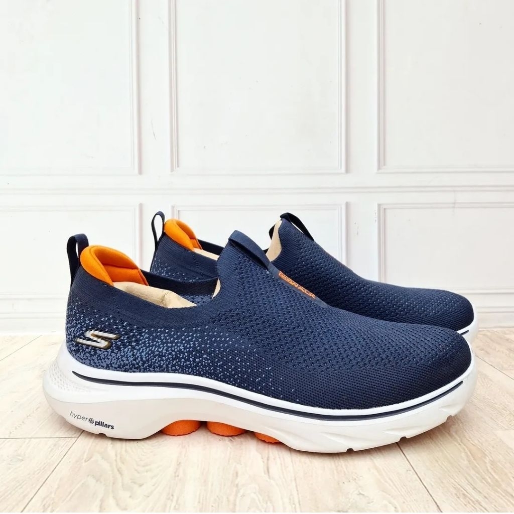 Sepatu Slip On Pria SKECHERS Go Walk 7 216633/NVOR 100% Original Resmi (Size 41 42 43 44 45)