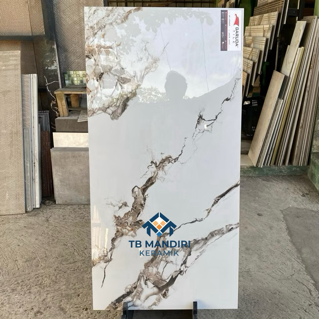 Granit 60x120 Garuda Tile Delta White | Glazed Polished