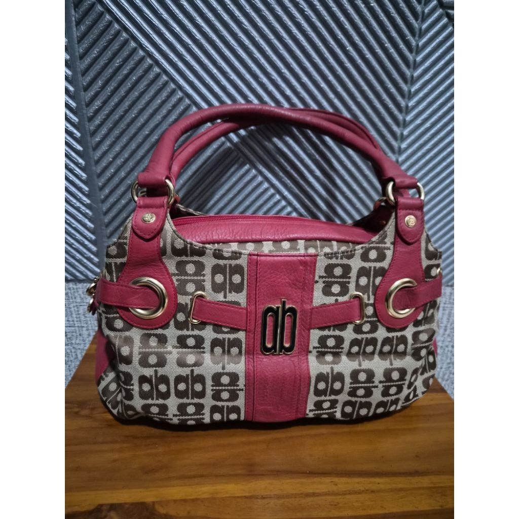 Tas fashion kanvas kulit Arnaldo Bassini