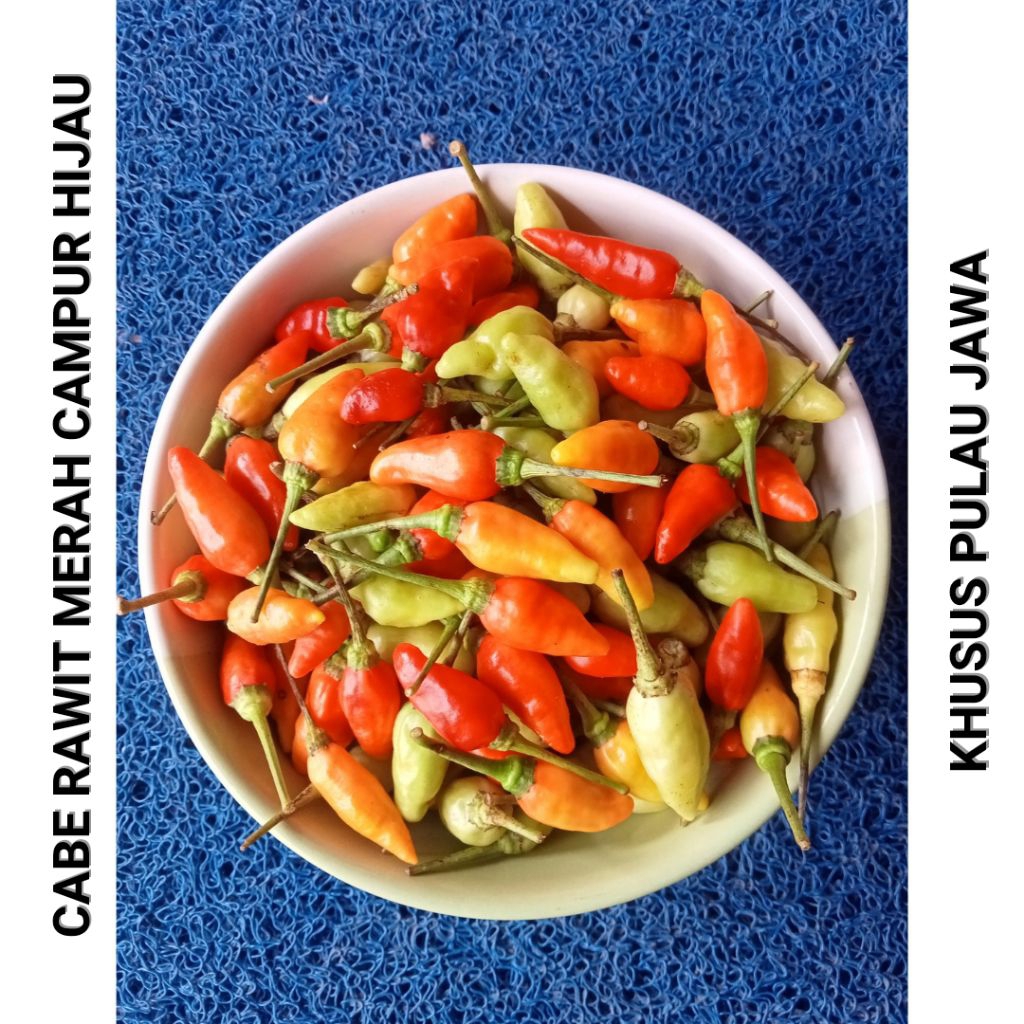 Cabe Rawit Merah Campur Hijau Kiloan 250gr Cabai Segar Lombok Fresh - Aneka Bumbu Dapur