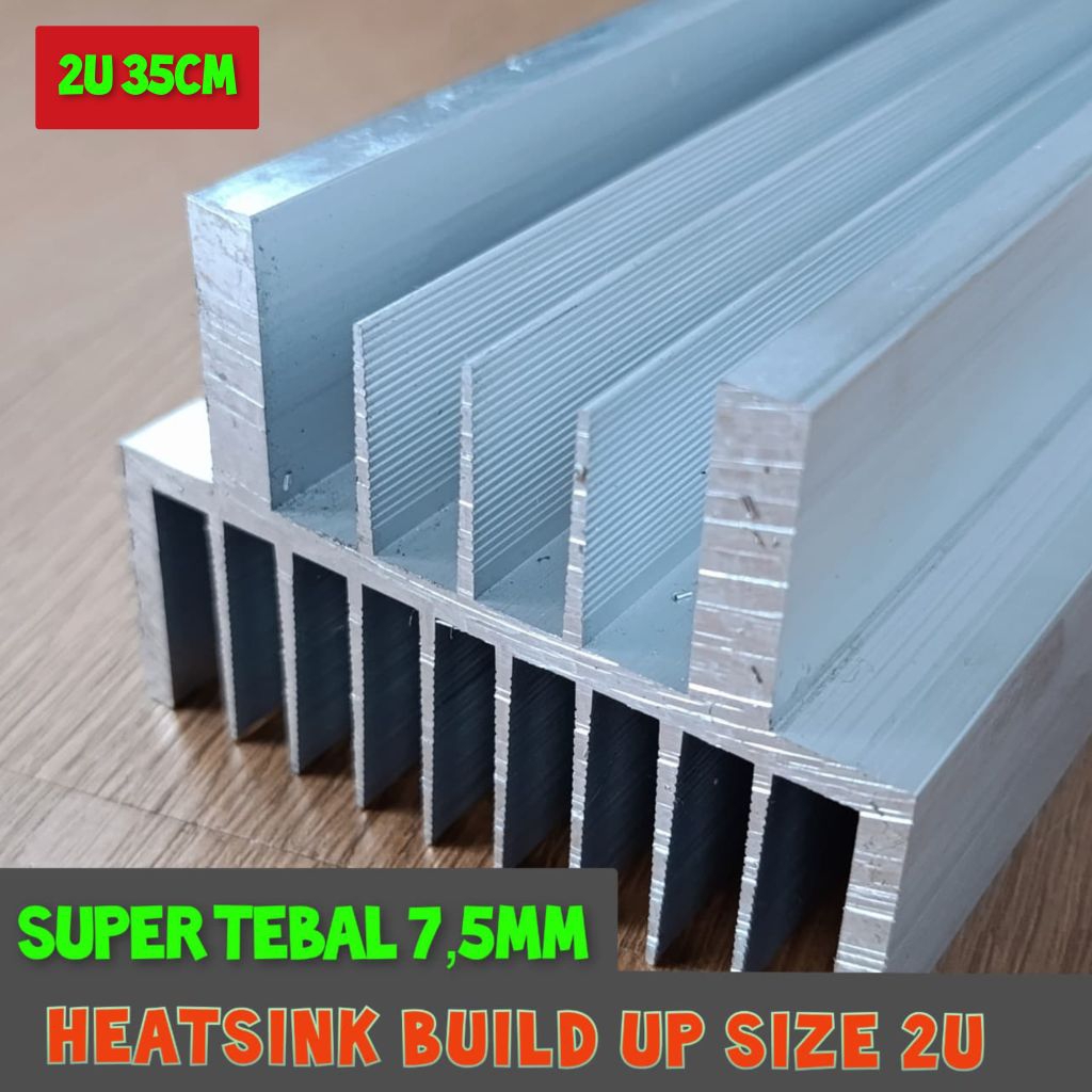 Pendingin/Heatsink 2U (35cm) Putih Super Tebal BANDAR POWER