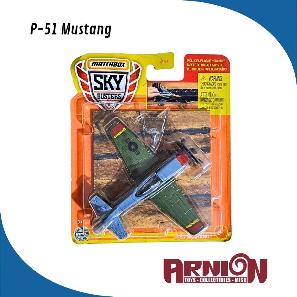 Diecast Matchbox Sky Busters 2022 - P-51 Mustang