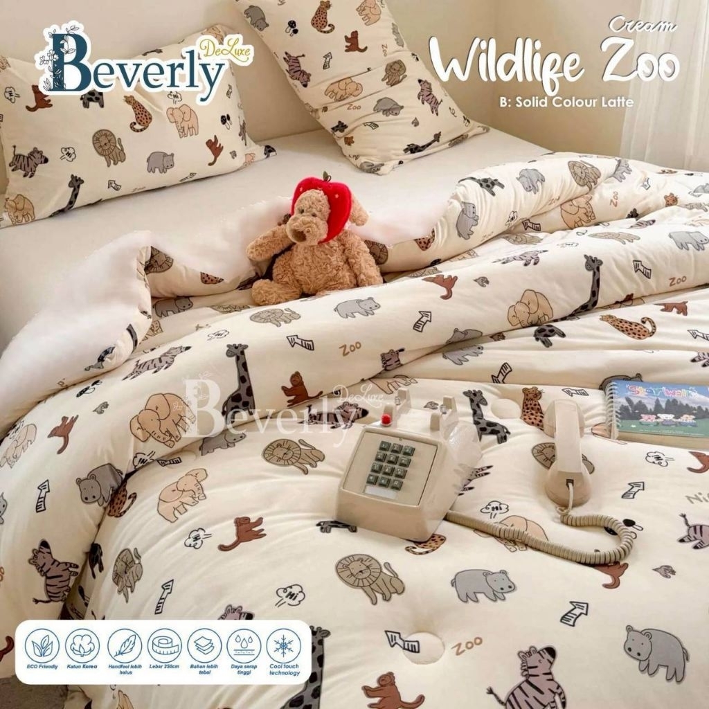 Set Bedcover Baby jungle zoo friend safari zoo wildlife zoo