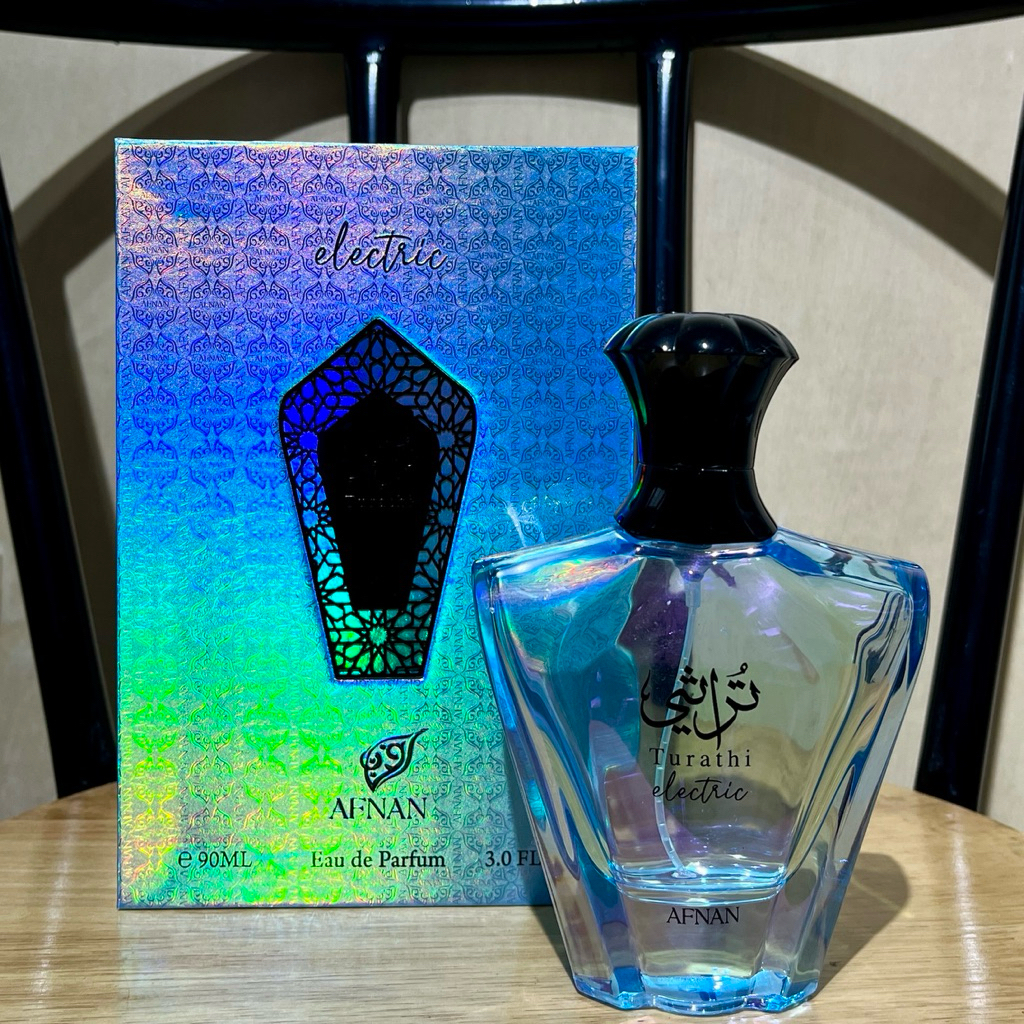 PRELOVED BOTOL KOSONG AFNAN TURATHI ELECTRIC (+BOX)