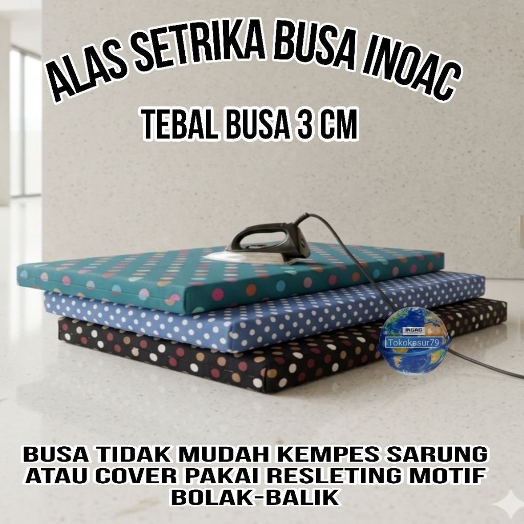 alas setrika busa.tebal 3cm, alas setrika inoac, alas setrika busa, alas setrika busa inoac. , alas 