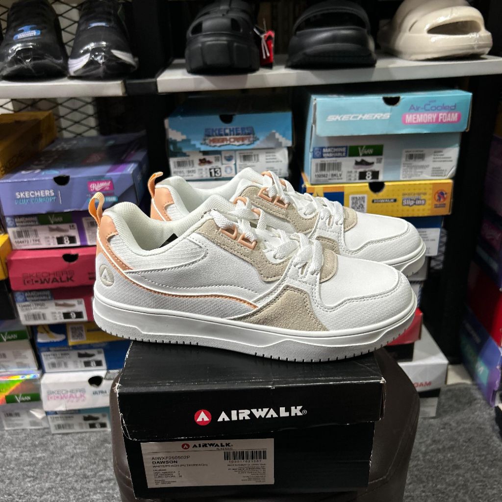 SEPATU SNEAKERS WANITA AIRWALK DAWSON WHITE