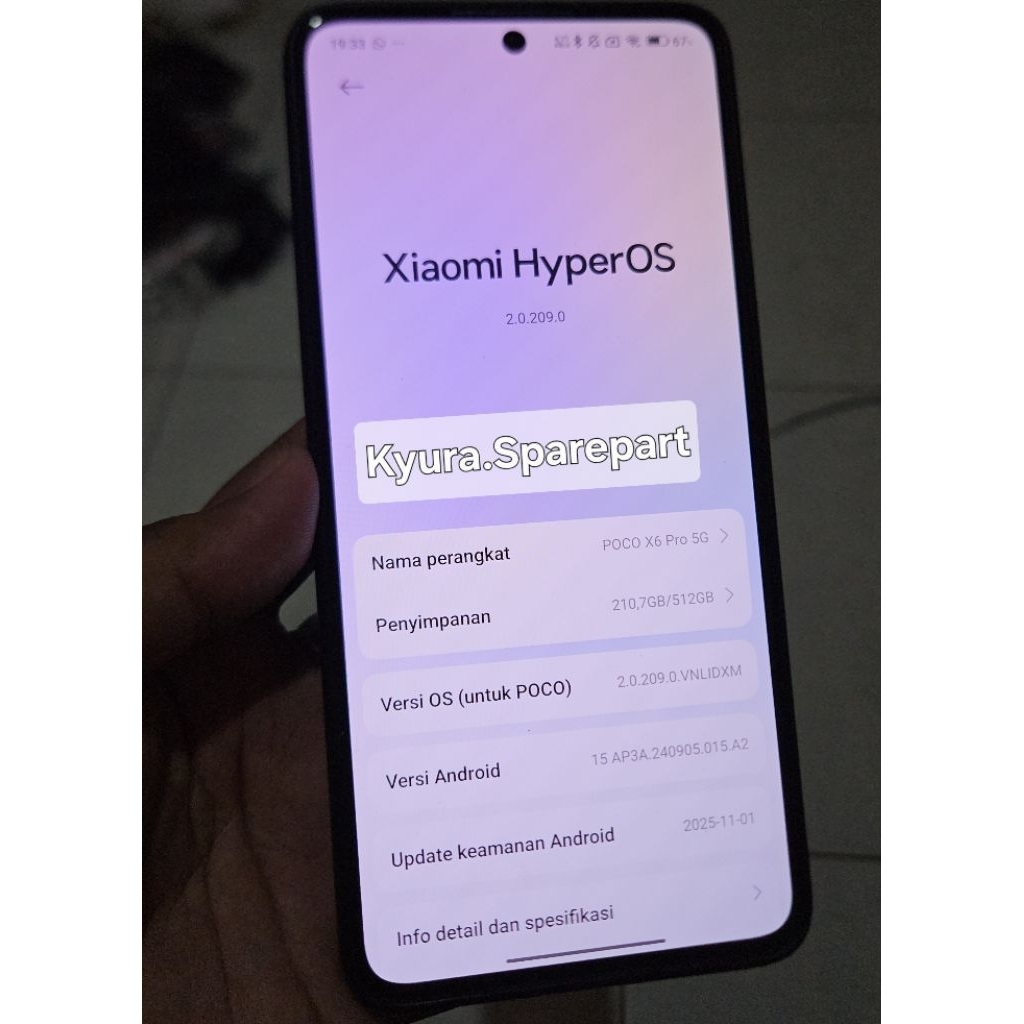 LCD + Frame Original Copotan Poco X6 Pro 5G