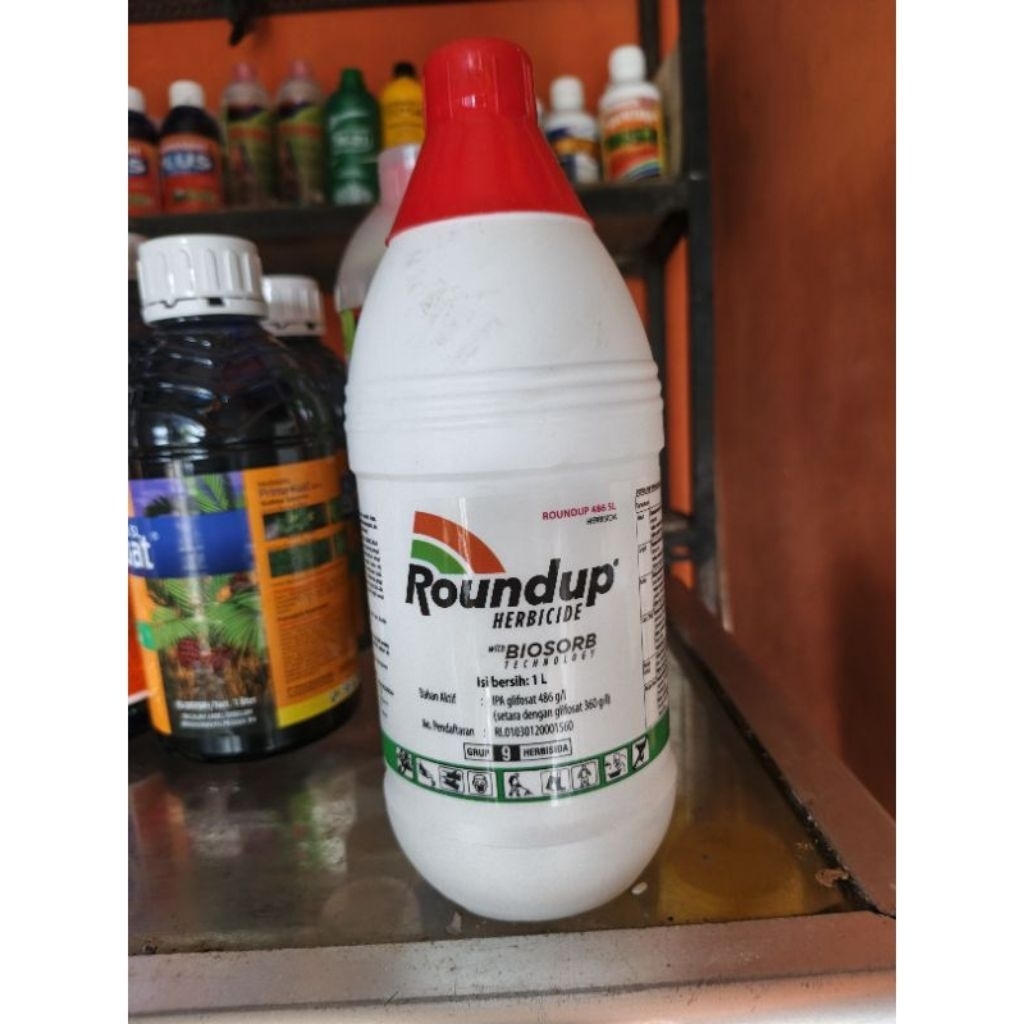 DISKON ROUNDUP PEMBASMI RUMPUT 1 LITER / ROUNDUP BIOSORB 486SL 1 LITER / PEMBASMI RUMPUT / PEMBASMI 