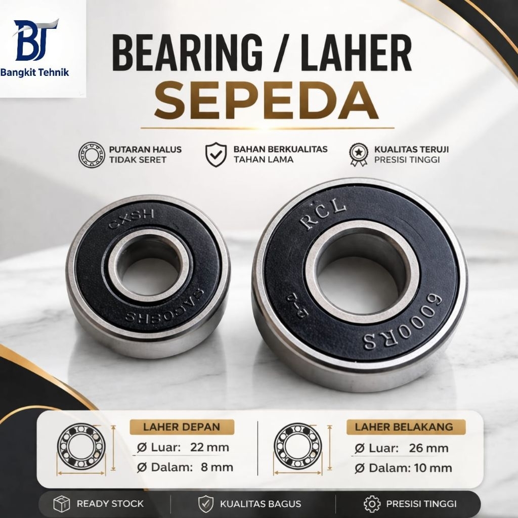 Bearing Sepeda | Laher Sepeda Belakang dan Depan
