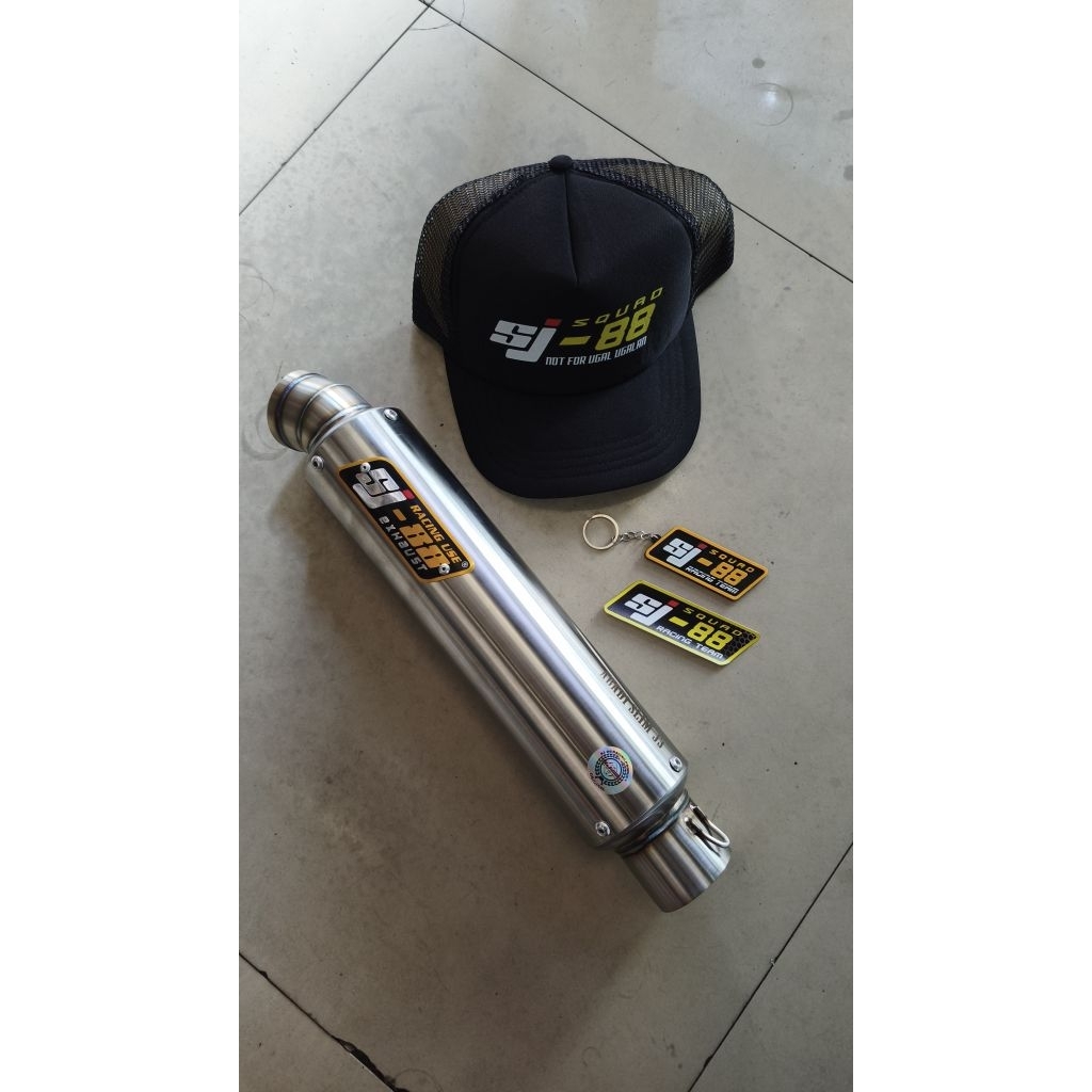 knalpot sj88 silincer only stainless tipe abadi slim j3