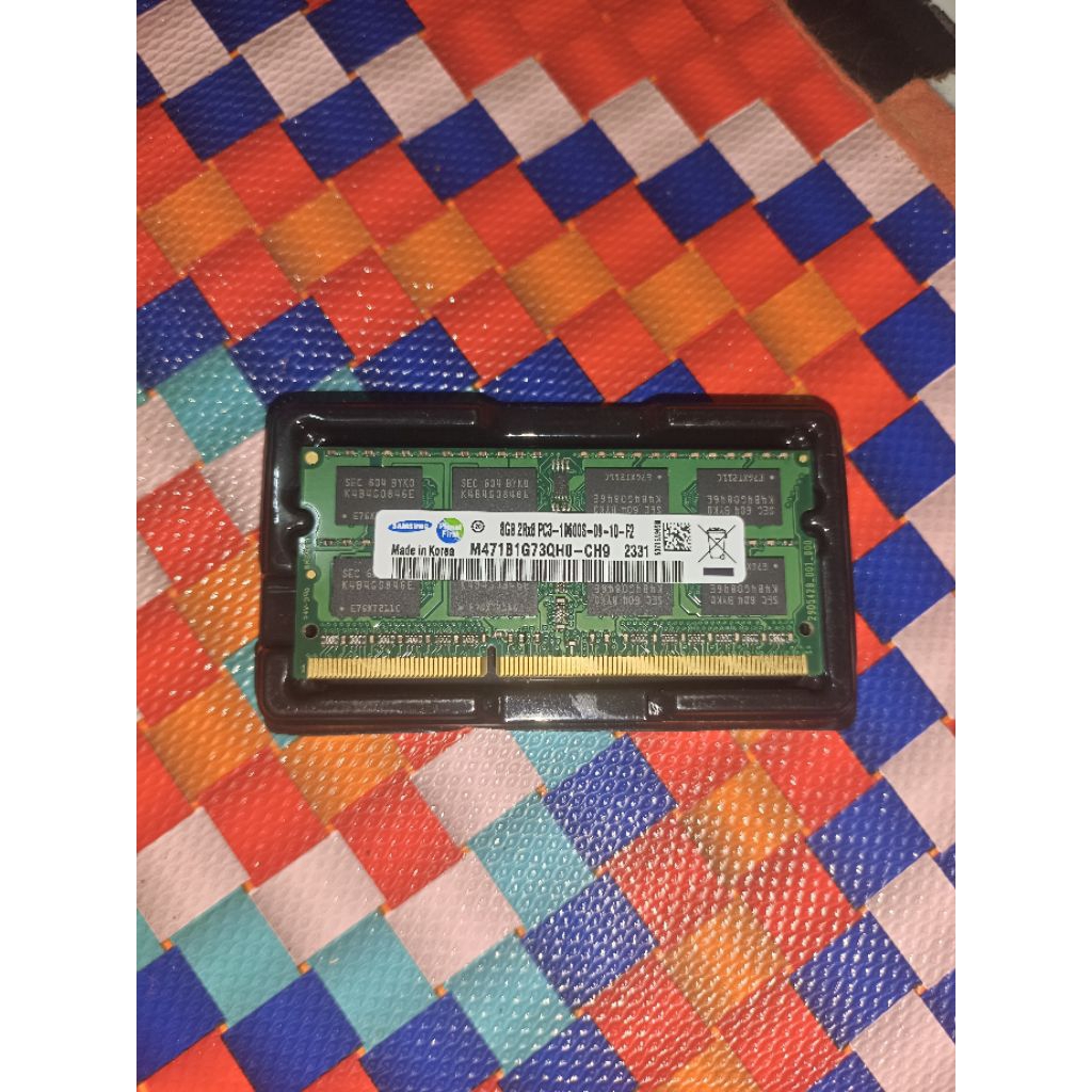 Memory Ram sodim DDR3 8 GB