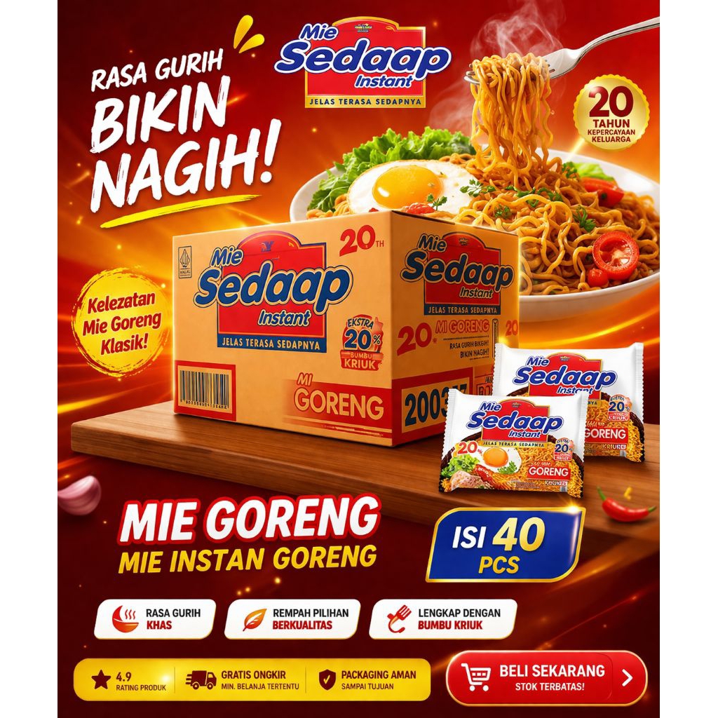 MIE SEDAP 1 DUS