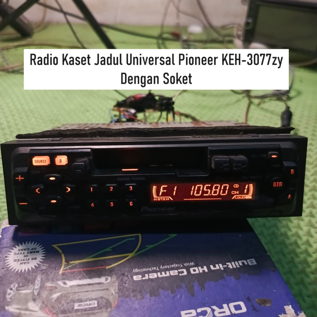 Radio Kaset Jadul Tape Mobil Jadul Pioneer KEH-3077zy Dengan Soket | Kondisi Bekas Normal