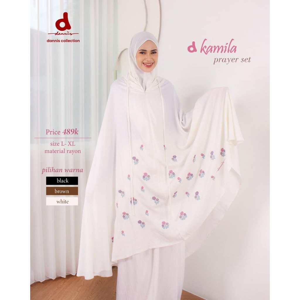 Mukena Dannis D'Kamila / Mukena Dannis terbaru / Mukena Rayon setelan